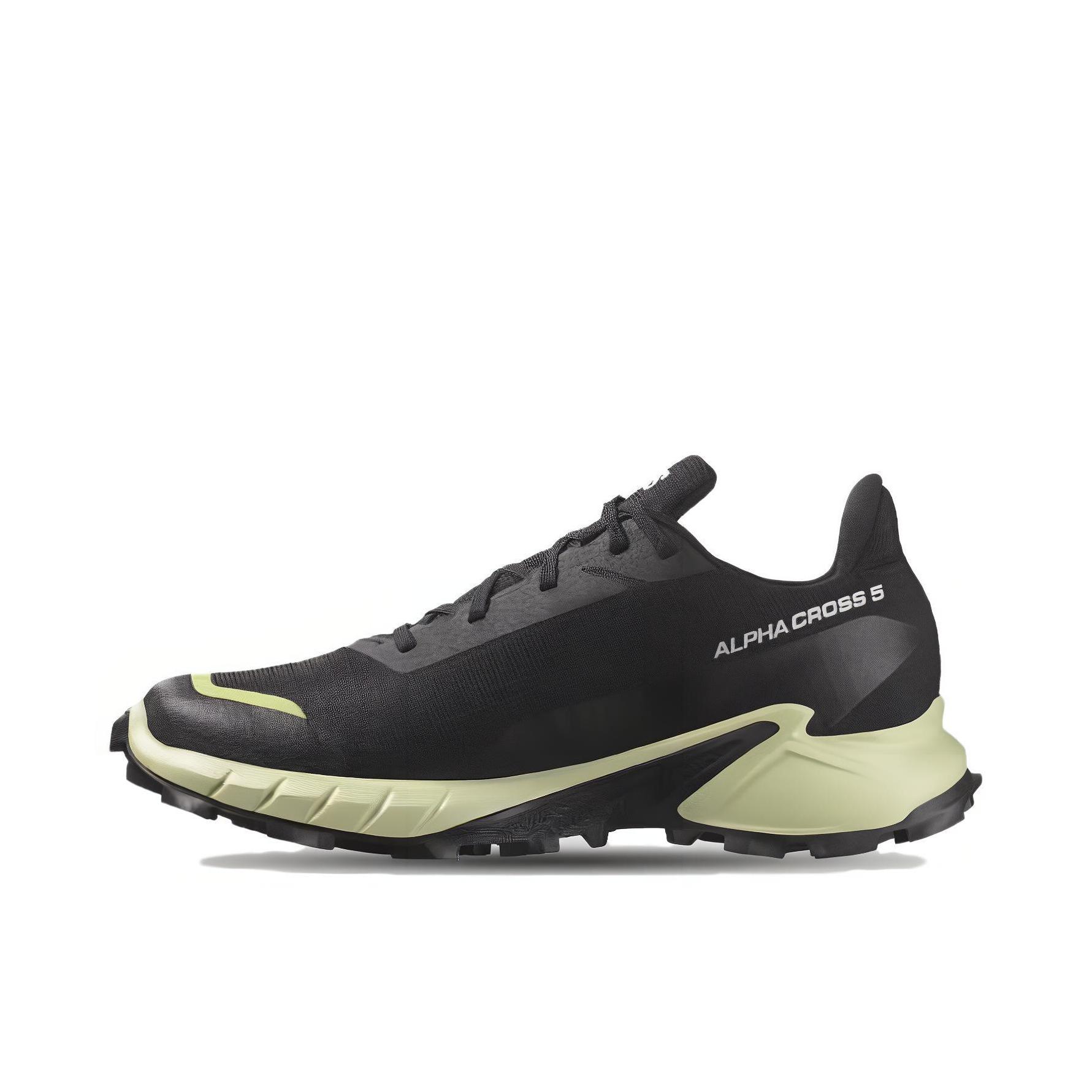 推荐商品：Salomon/萨洛蒙 Alphacross 5 舒适透气 防滑耐磨 防水 抓地 越野 百搭 跑鞋 女款/黑色 