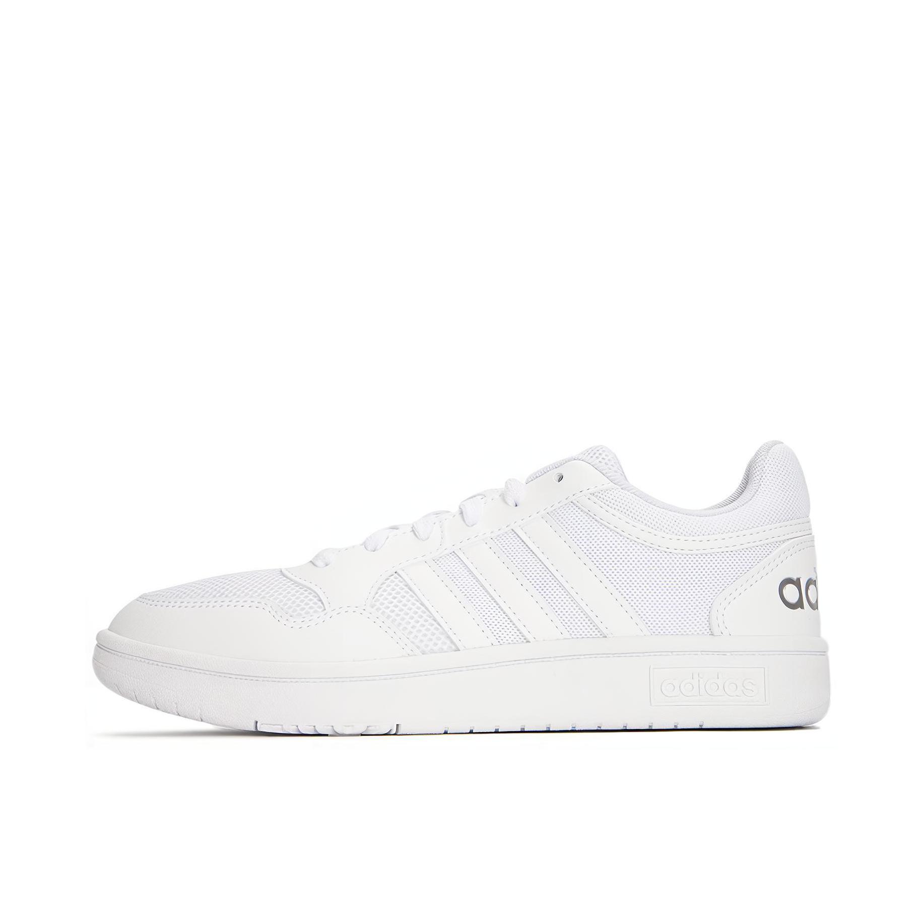 推荐商品：adidas Neo Hoops 3.0 板鞋 防滑耐磨舒适轻便复古百搭时尚 白色/银色