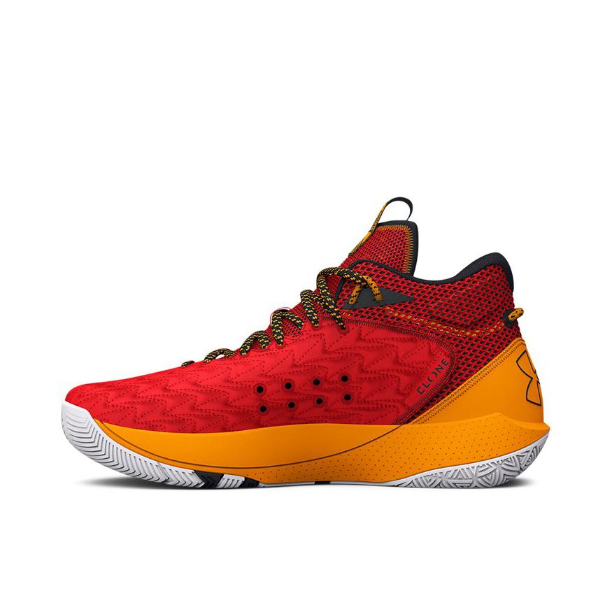 推荐商品：Under Armour/安德玛 HOVR Havoc 5 Clone 缓震轻便 网面透气 防滑耐磨 篮球鞋 橙色/黄色