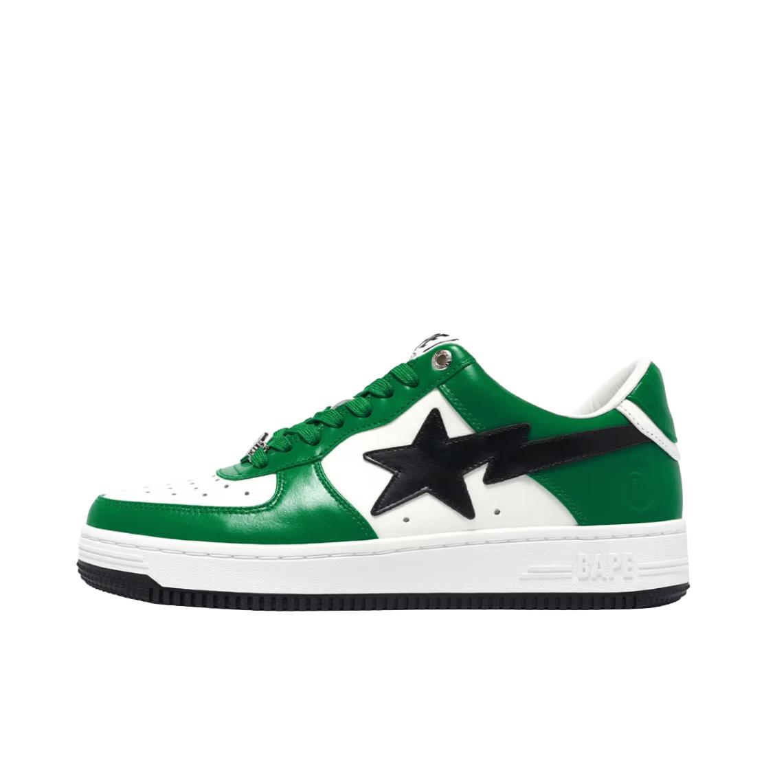 推荐商品：A BATHING APE STA 时尚 板鞋 1J30191017 绿色/白色/黑色