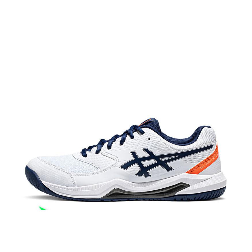 推荐商品：Asics/亚瑟士 Gel-Dedicate 8 合成革 稳定支撑 网面透气 减震耐磨 网球鞋 白色/蓝色