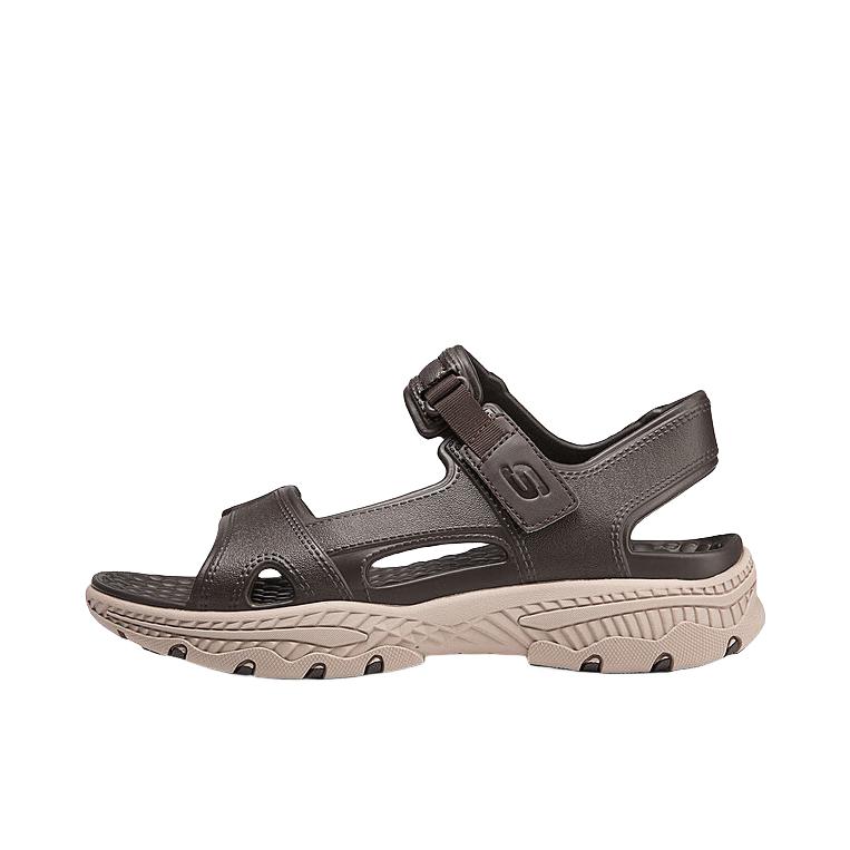 推荐商品：Skechers/斯凯奇 耐磨沙滩 时尚百搭 外穿轻质 魔术贴 凉鞋 243089 棕褐色  