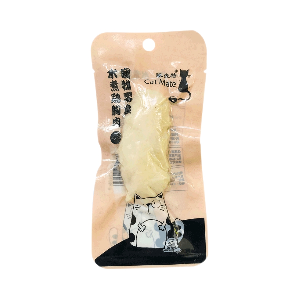 推荐商品：Cat Mate/凯麦特 猫咪水煮鸡胸肉零食营养补充