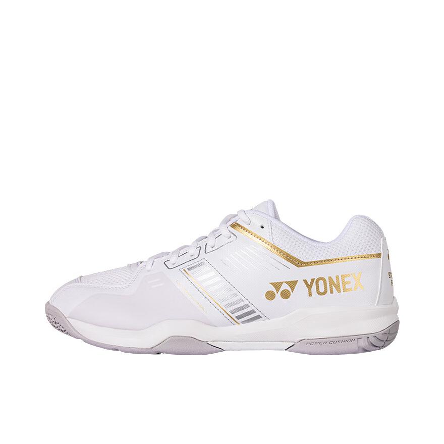 推荐商品：YONEX/尤尼克斯 Power Cushion SF系列 防滑耐磨 减震回弹 柔软舒适 羽毛球鞋 宽版/白色