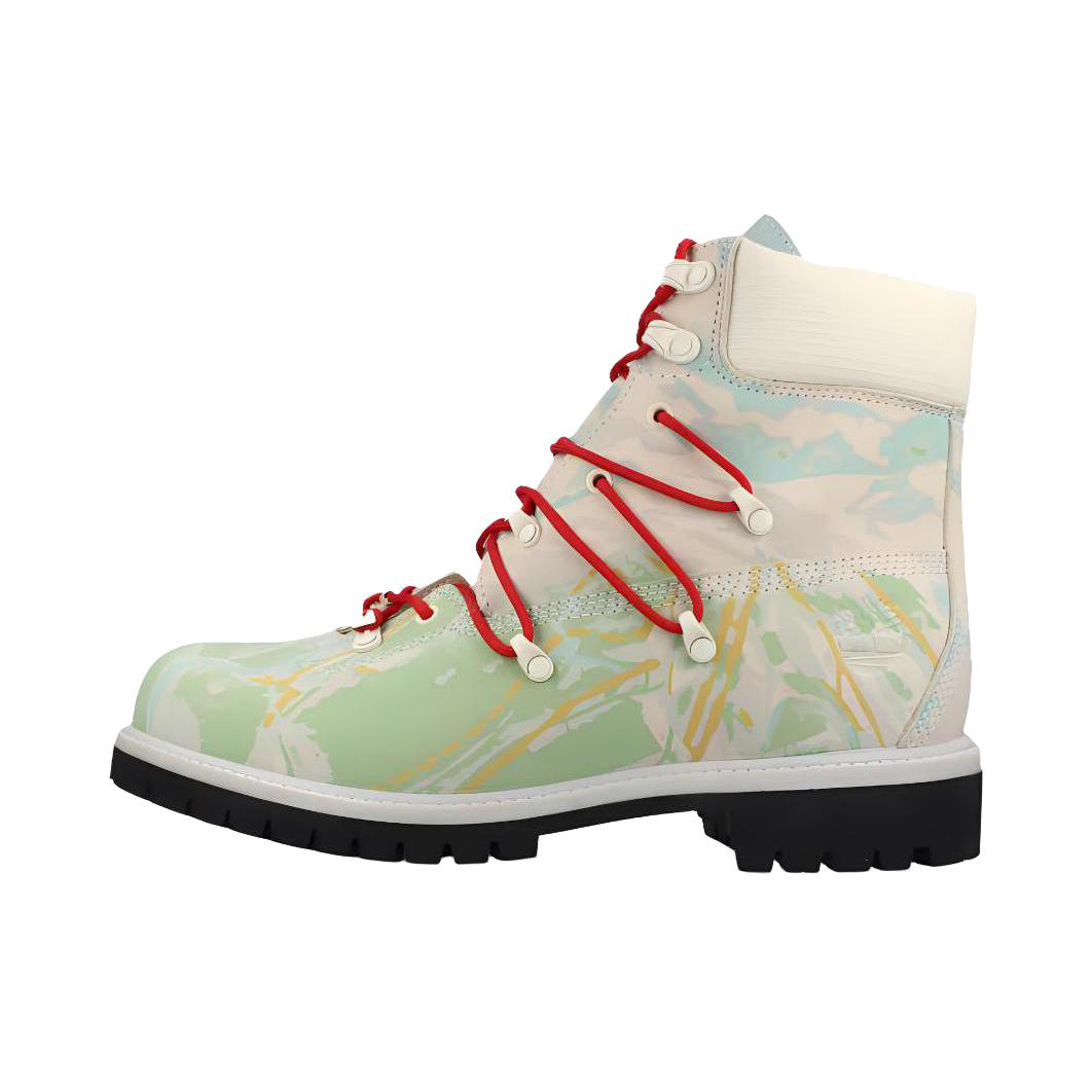 推荐商品：Timberland/添柏岚 马丁靴 耐磨减震 白色/绿色