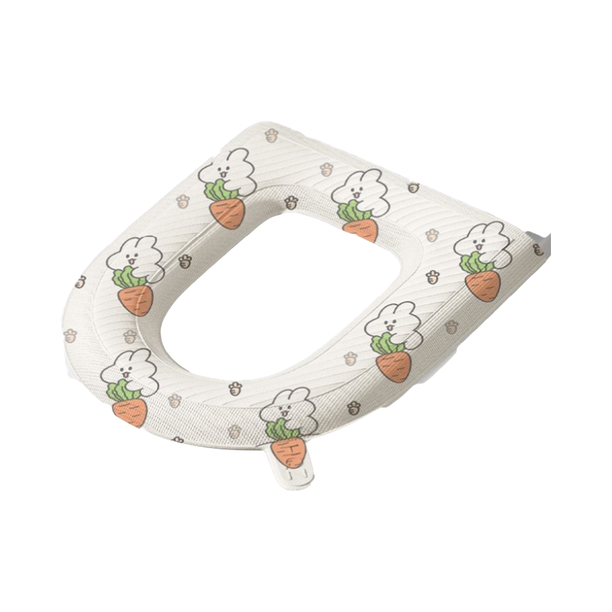推荐商品：青荇 卡通系列 粘贴式 提手款 EVA 马桶垫 Fg-3017 38*40cm