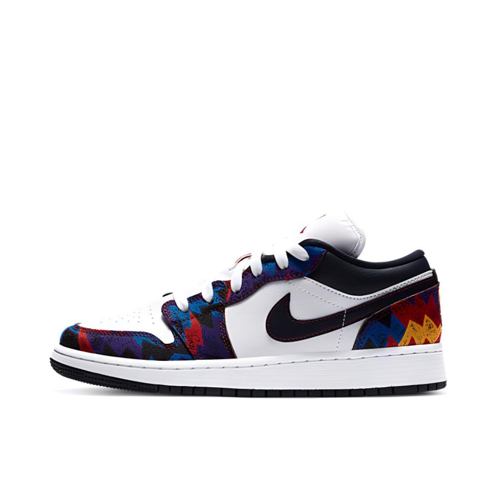 推荐商品：Air Jordan 1 板鞋 运动休闲鞋 复古潮流支撑合成革 Nothing But Net GS/低帮/毛衣