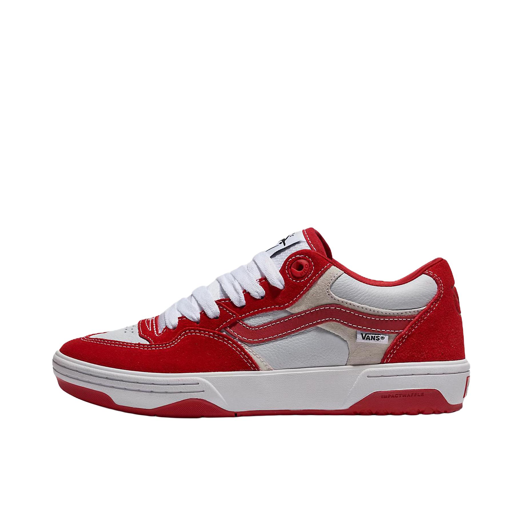 推荐商品：Vans/范斯 Rowan 2 板鞋 复古时尚舒适百搭减震轻便防滑耐磨贴合 红色/白色