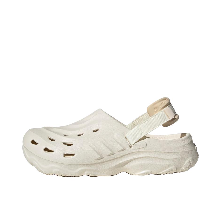 推荐商品：adidas Maxxclog 舒适透气 耐磨 轻运动 洞洞鞋 凉鞋 乳白色/岩层沙暴土