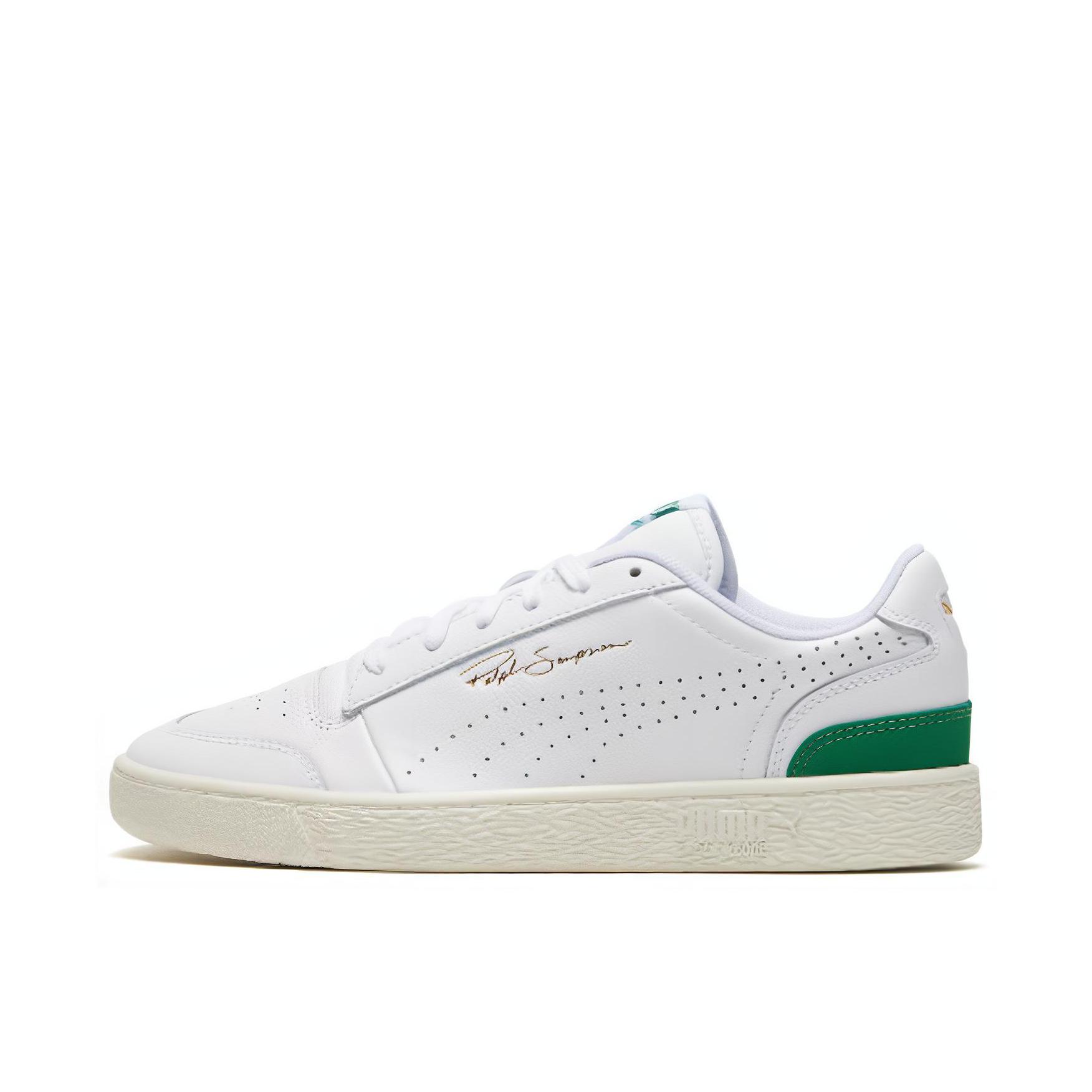 推荐商品：Puma/彪马 Ralph Sampson 板鞋 经典复古防滑耐磨减震透气防水垫 白绿/耳语白
