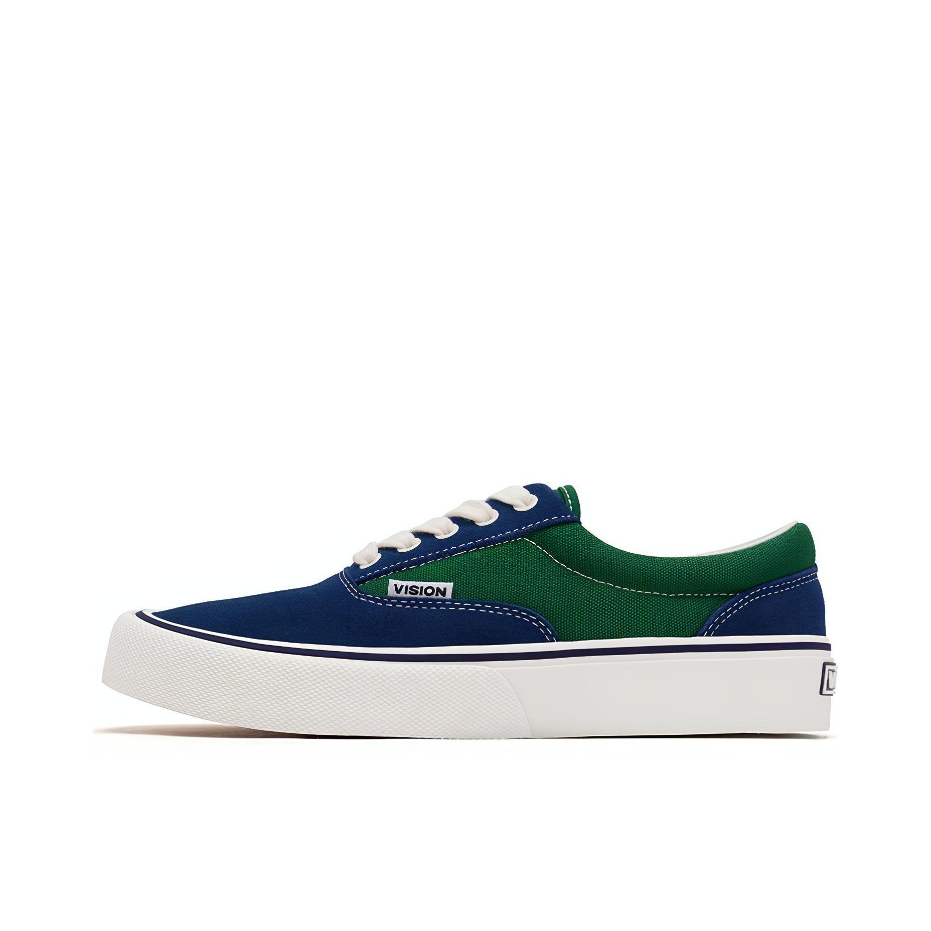 推荐商品：Vision Street Wear Trainers Plus 轻便 复古美式 帆布鞋 绿色/蓝色