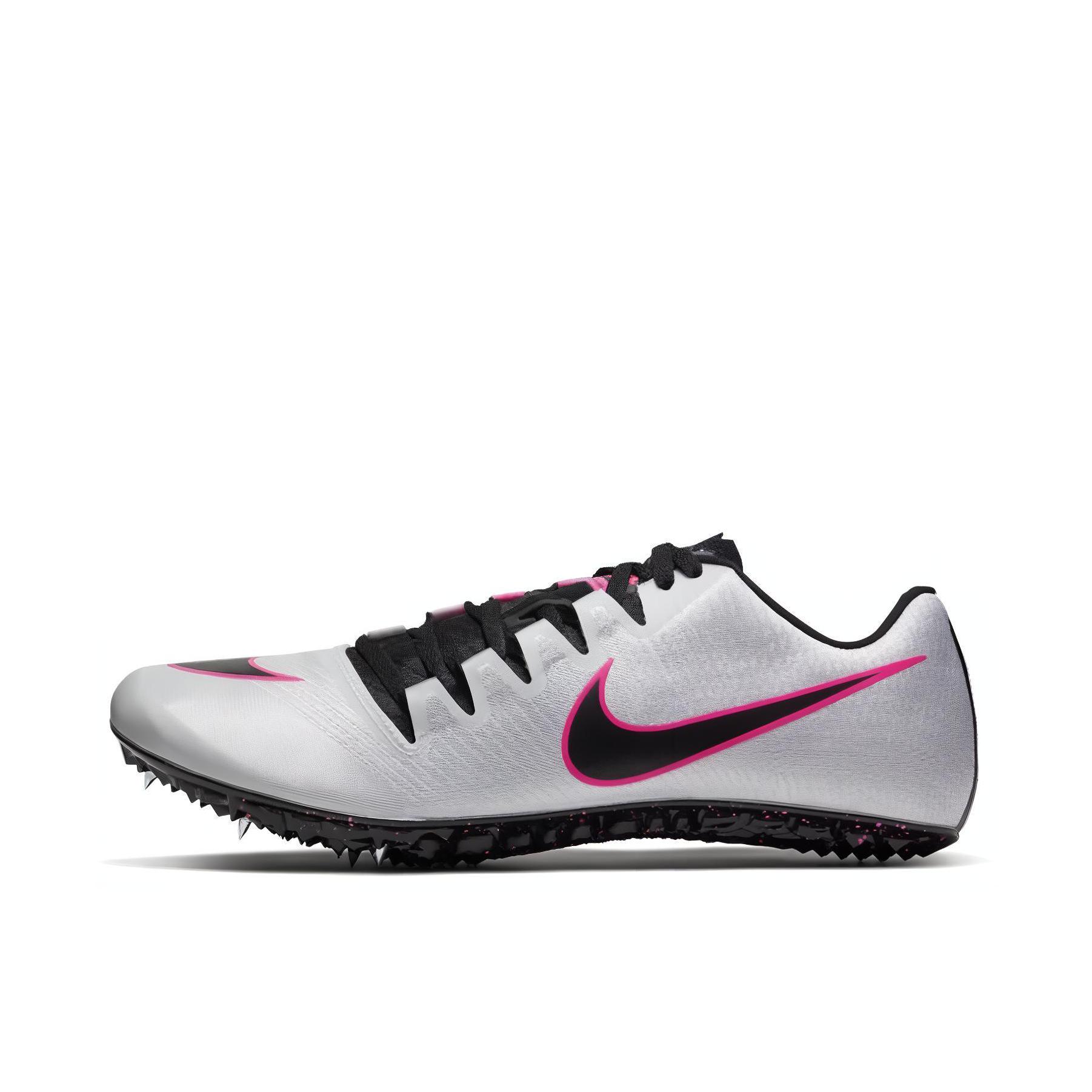 推荐商品：【苏炳添同款】 Nike Zoom Ja Fly 3 跑鞋 碳板田径竞速短跑防滑耐磨舒适减震包裹性织物马拉松 银色/粉色