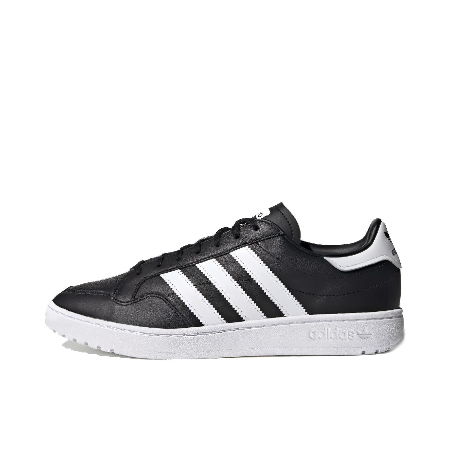 推荐商品：adidas Originals Team Court 板鞋 防滑耐磨轻便透气休闲舒适 Black/White 黑白
