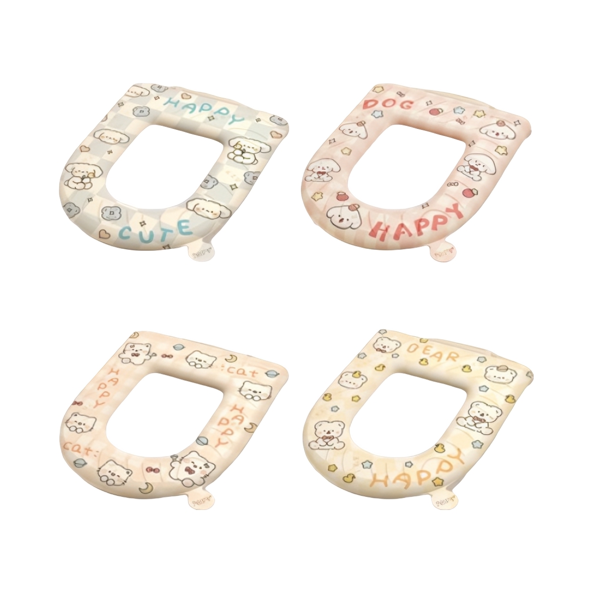 推荐商品：鲨鱼指挥官 萌宠系列 防水式 提手款 4色组合 EVA 马桶垫 INSMTD 37.5*41cm