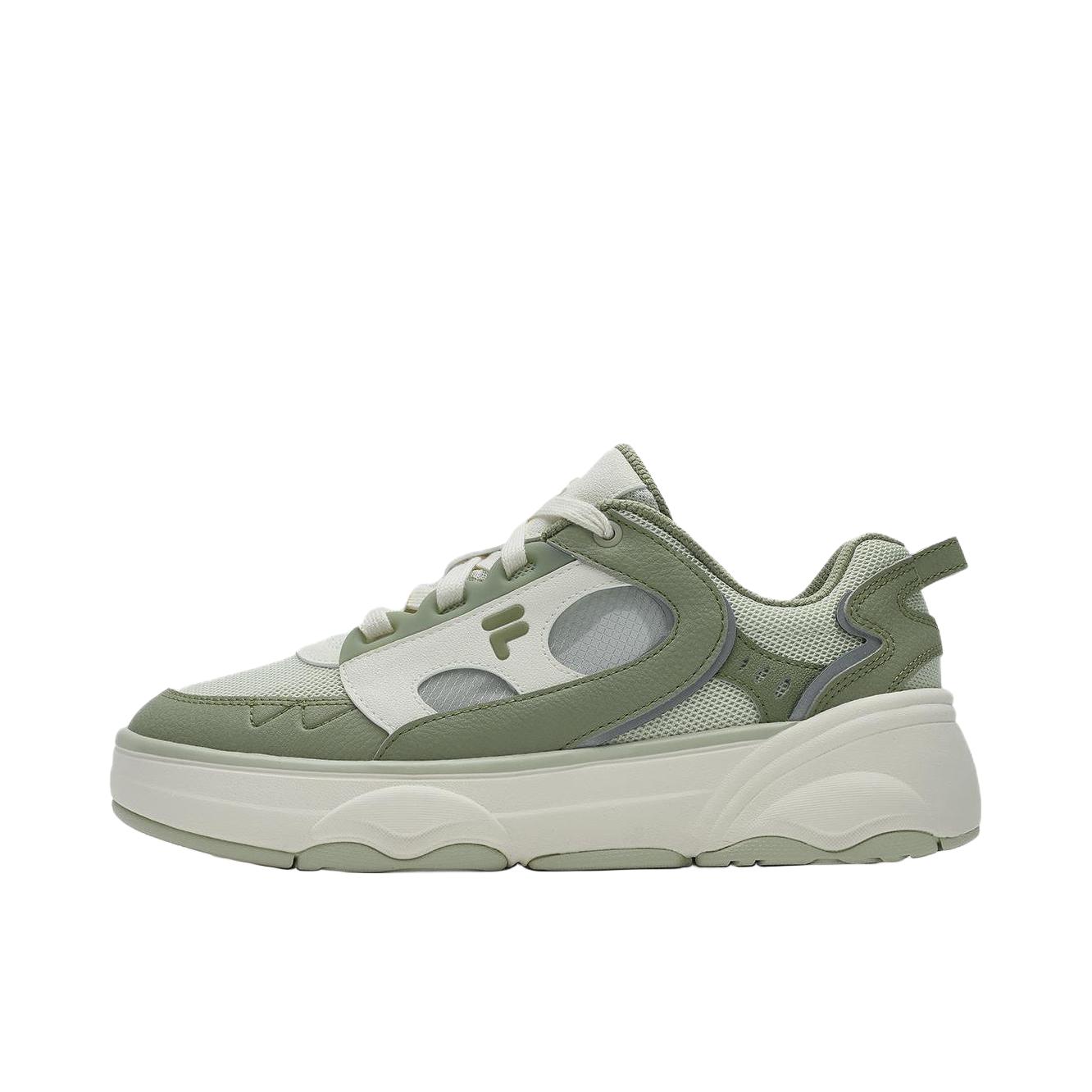 推荐商品：FILA/斐乐 RAPTURE 舒适耐磨 抗冲击性 低帮 系带 板鞋 女款/芦荟绿