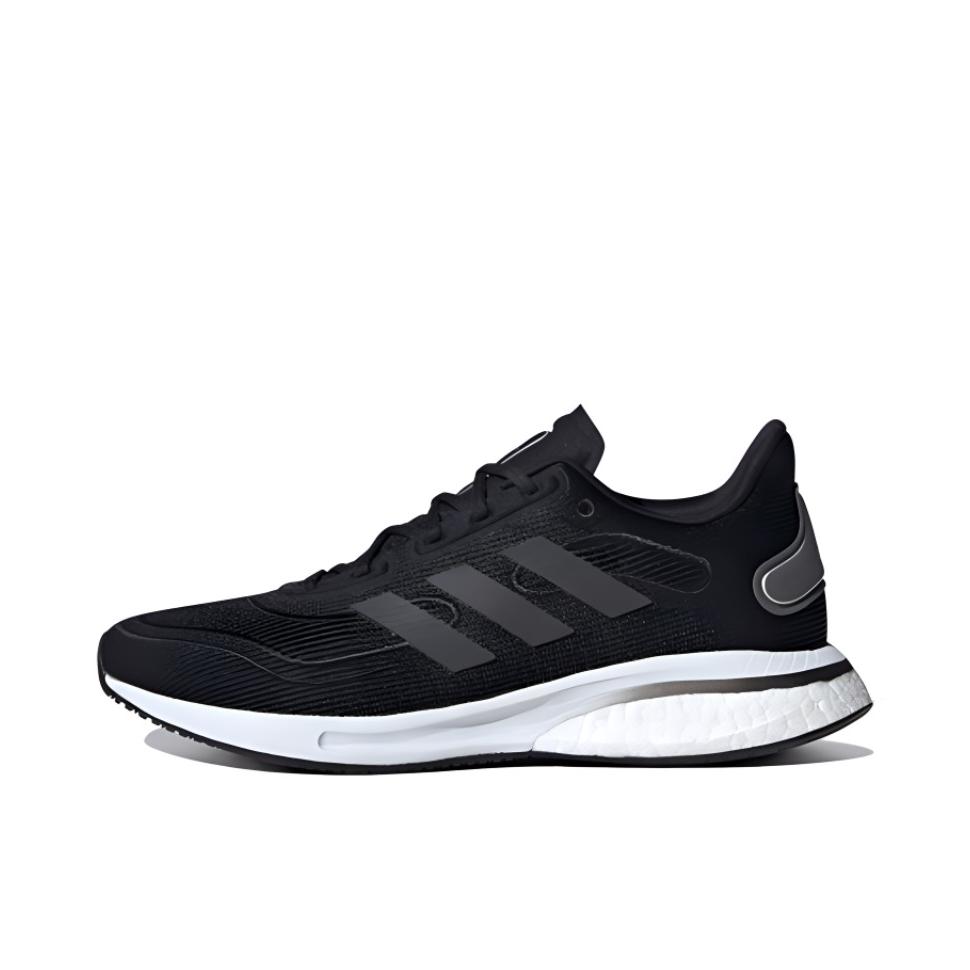 推荐商品：adidas Supernova 跑鞋 网面透气防滑耐磨舒适轻便减震复古百搭织物慢跑 女款/黑色/深灰