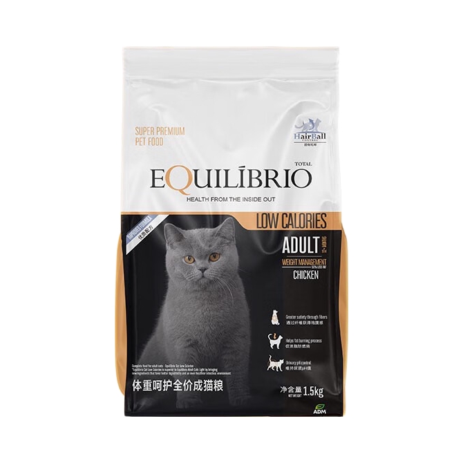 推荐商品：EQUILIBRIO/英派特 猫咪鸡肉味体重呵护成猫猫粮低脂易消化