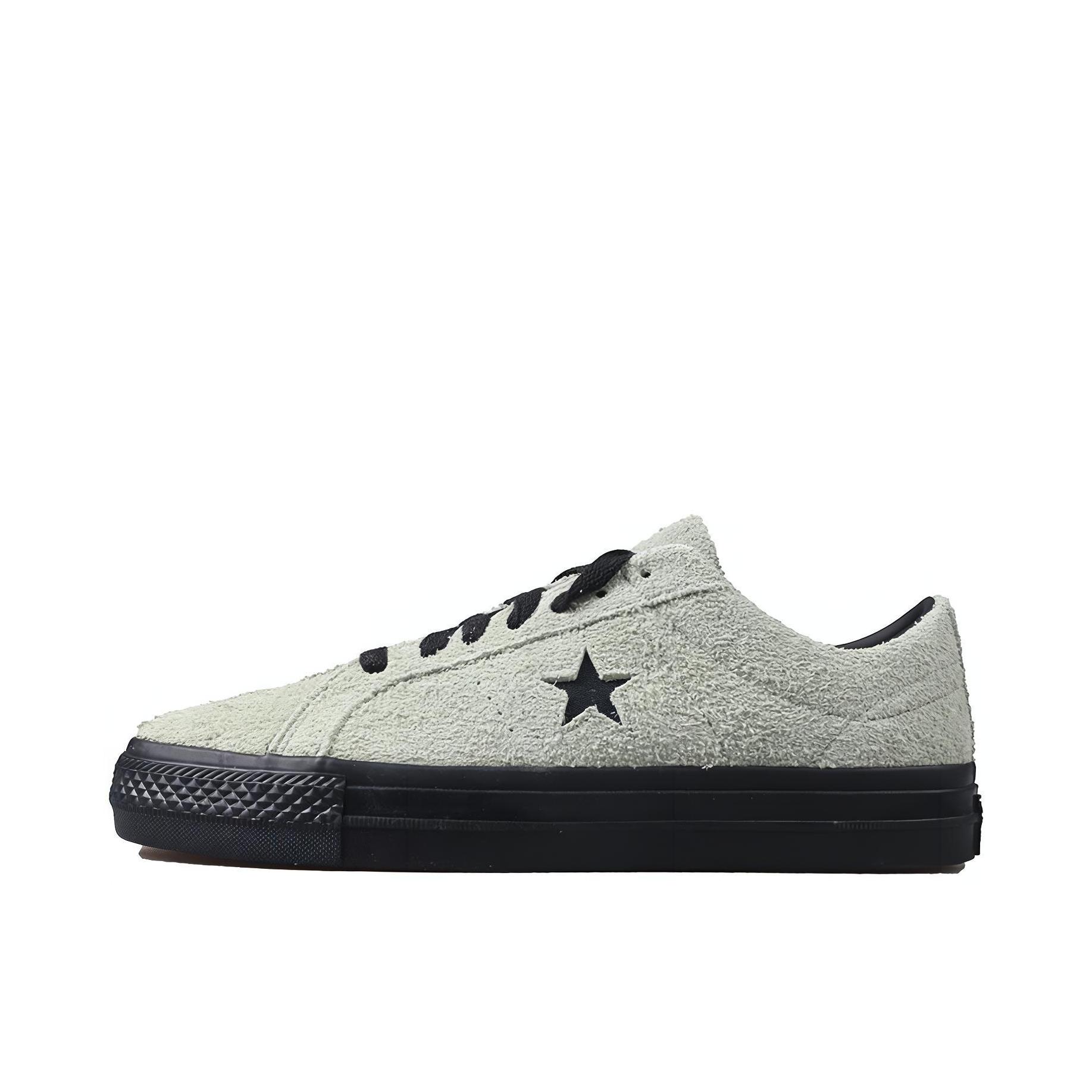 推荐商品：Converse/匡威 One Star Pro 翻毛皮 潮流复古 舒适 耐磨 防滑 板鞋 绿色/黑色