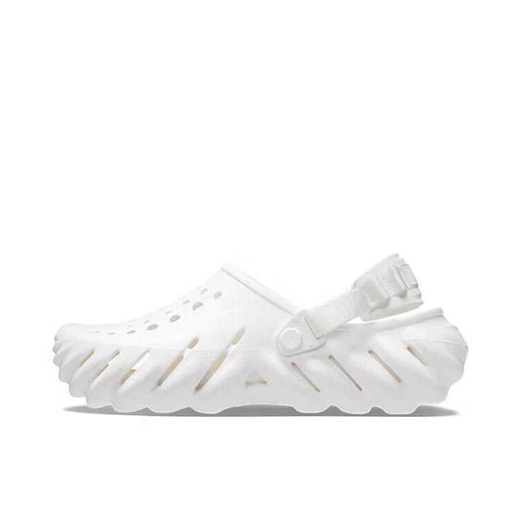 推荐商品：Crocs/卡骆驰 Echo Clog 波波 防滑包头 轻便舒适 一脚蹬 圆头 沙滩运动 涉水 缓震 洞洞鞋 凉鞋 207937-100
