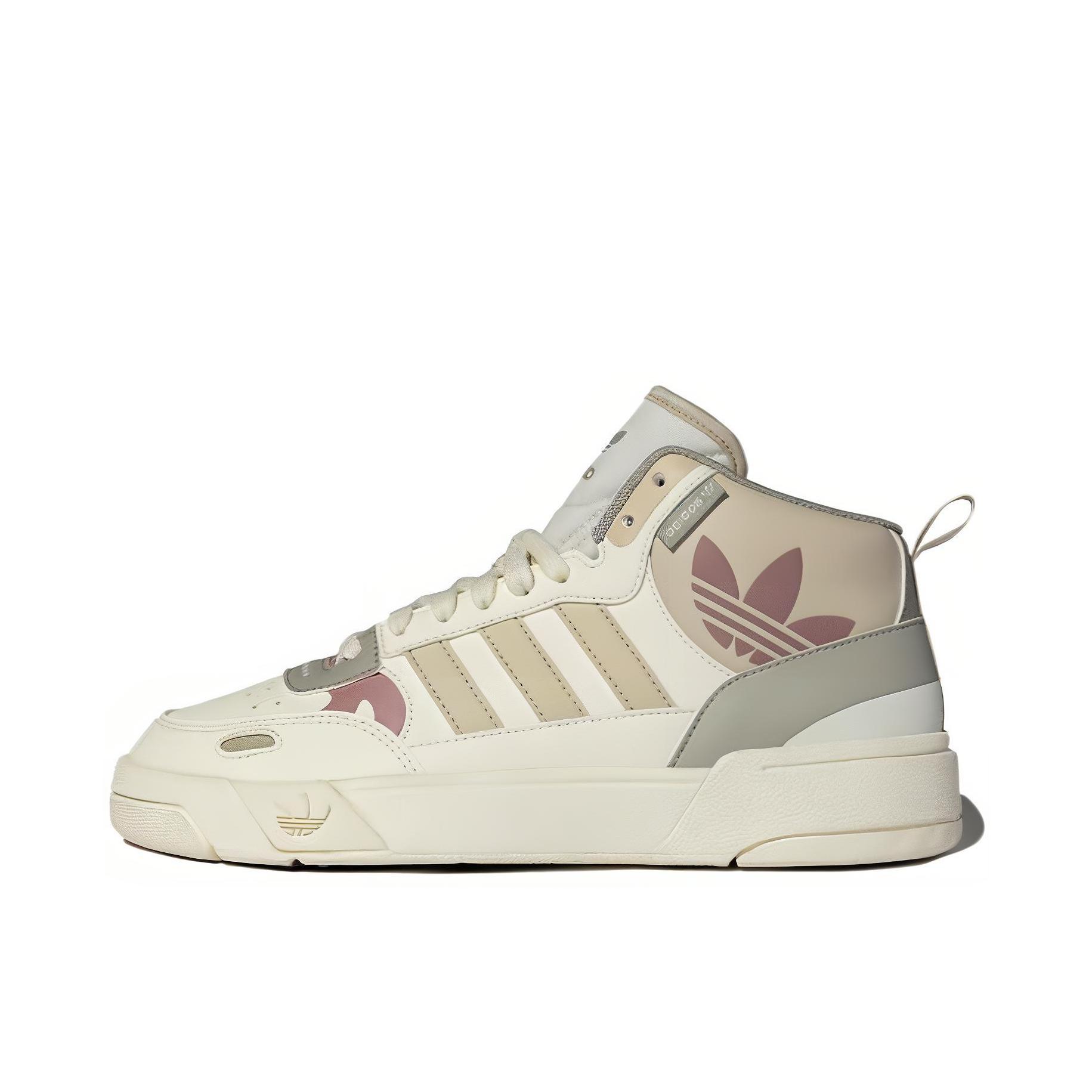 推荐商品：adidas Originals Post Up 板鞋 复古休闲防滑耐磨轻便篮球风圆头 米色/灰色/紫色