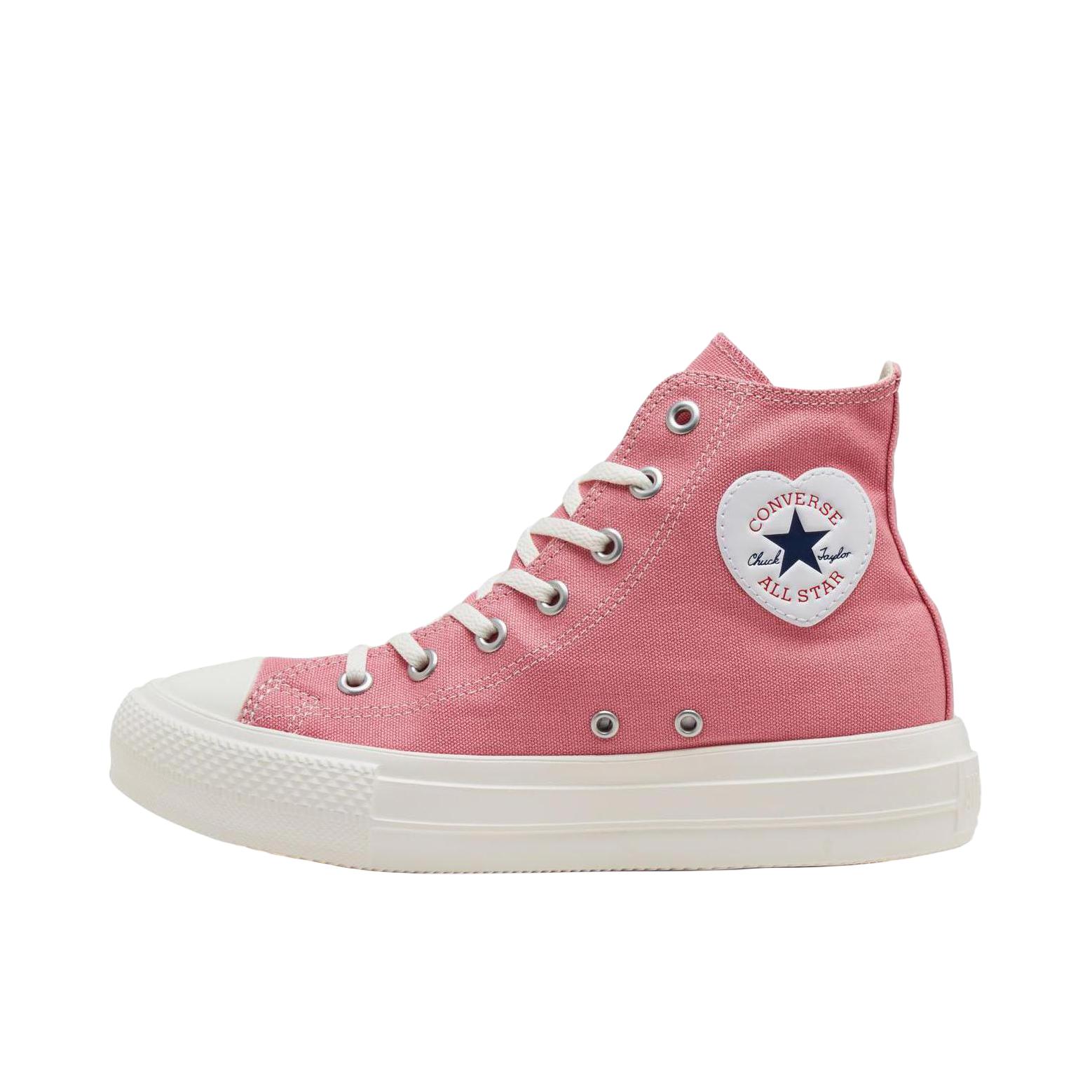 推荐商品：Converse/匡威 Chuck Taylor All Star 帆布鞋 常青款轻便防滑耐磨百搭复古圆头减震贴合高帮 女款/日版/粉色