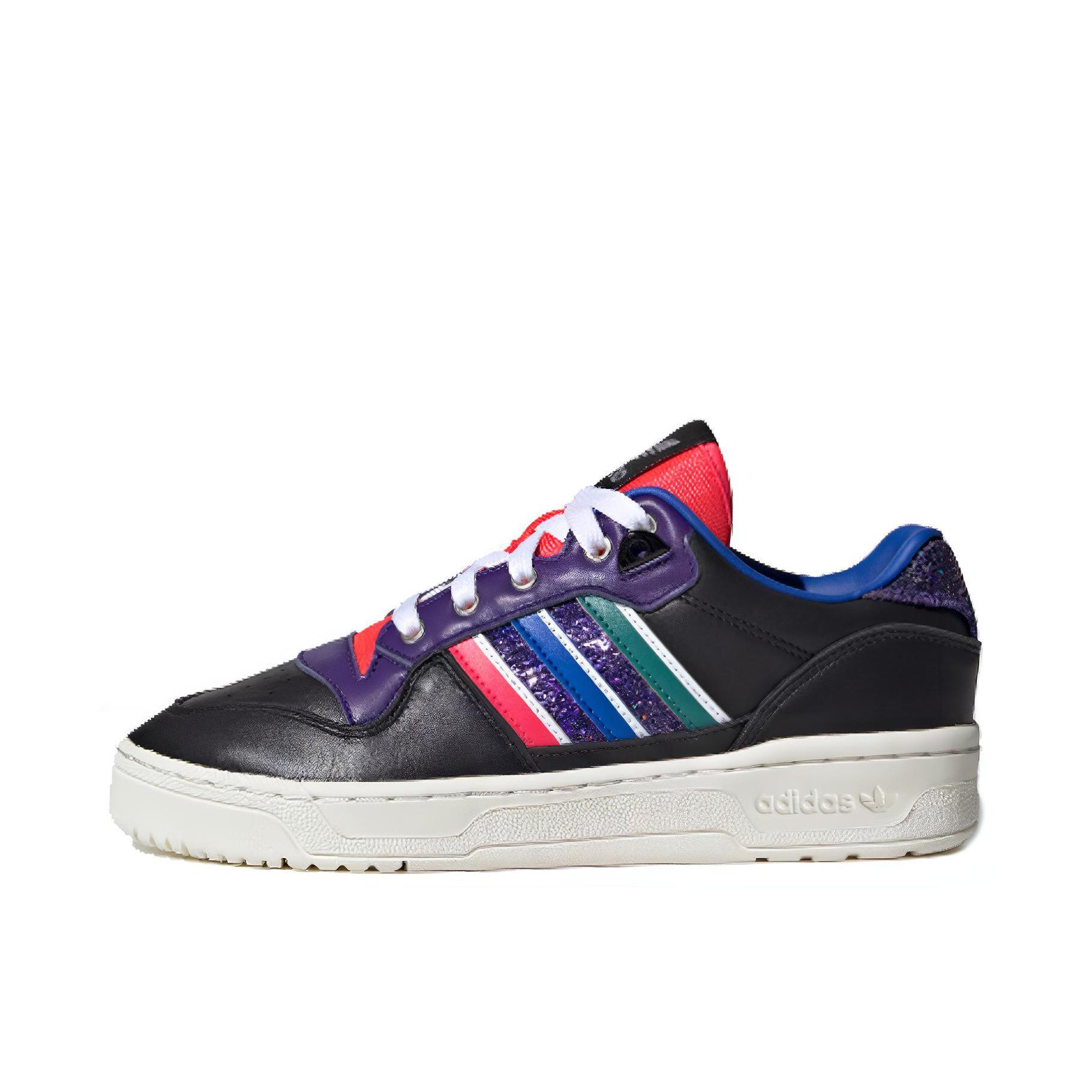 推荐商品：adidas Originals Rivalry 舒适简约 复古 轻便 透气 运动休闲鞋 黑白/红绿蓝