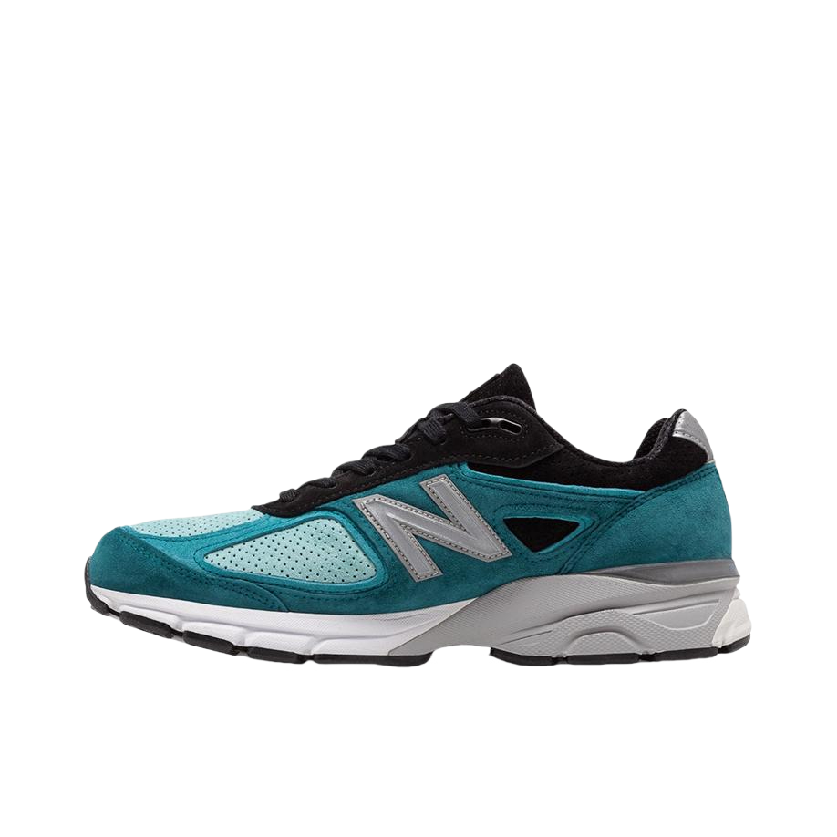 推荐商品：New Balance 990 V4 网布 织物 舒适轻便 减震 防滑耐磨 复古 运动休闲鞋 蓝色/绿色
