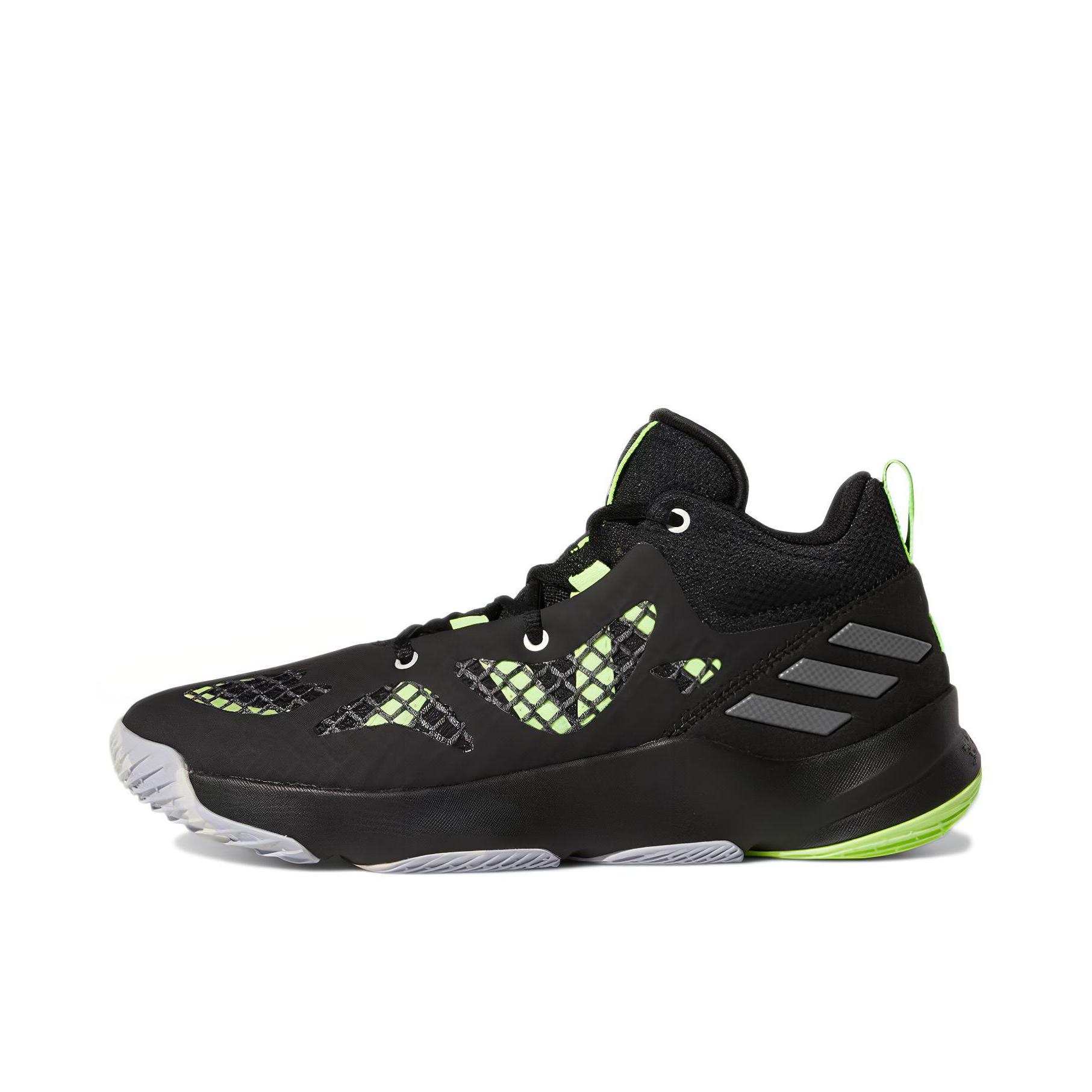 推荐商品：adidas Pro N3XT 2021 篮球鞋 复古舒适防滑耐磨实战 黑色/绿色