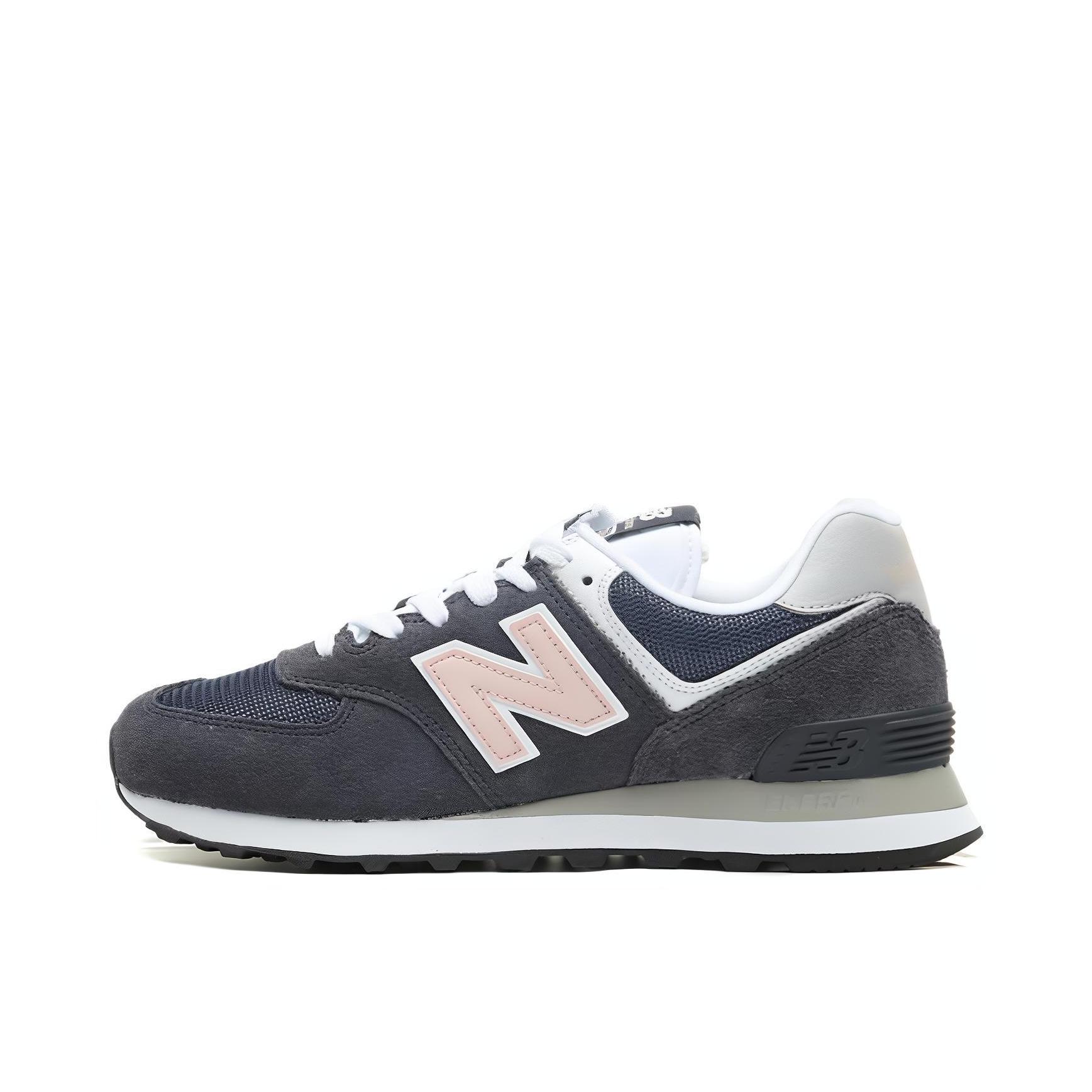 推荐商品：New Balance 574 运动休闲鞋 阿甘鞋 经典复古防滑耐磨缓震舒适透气时尚百搭轻便 藏蓝/粉