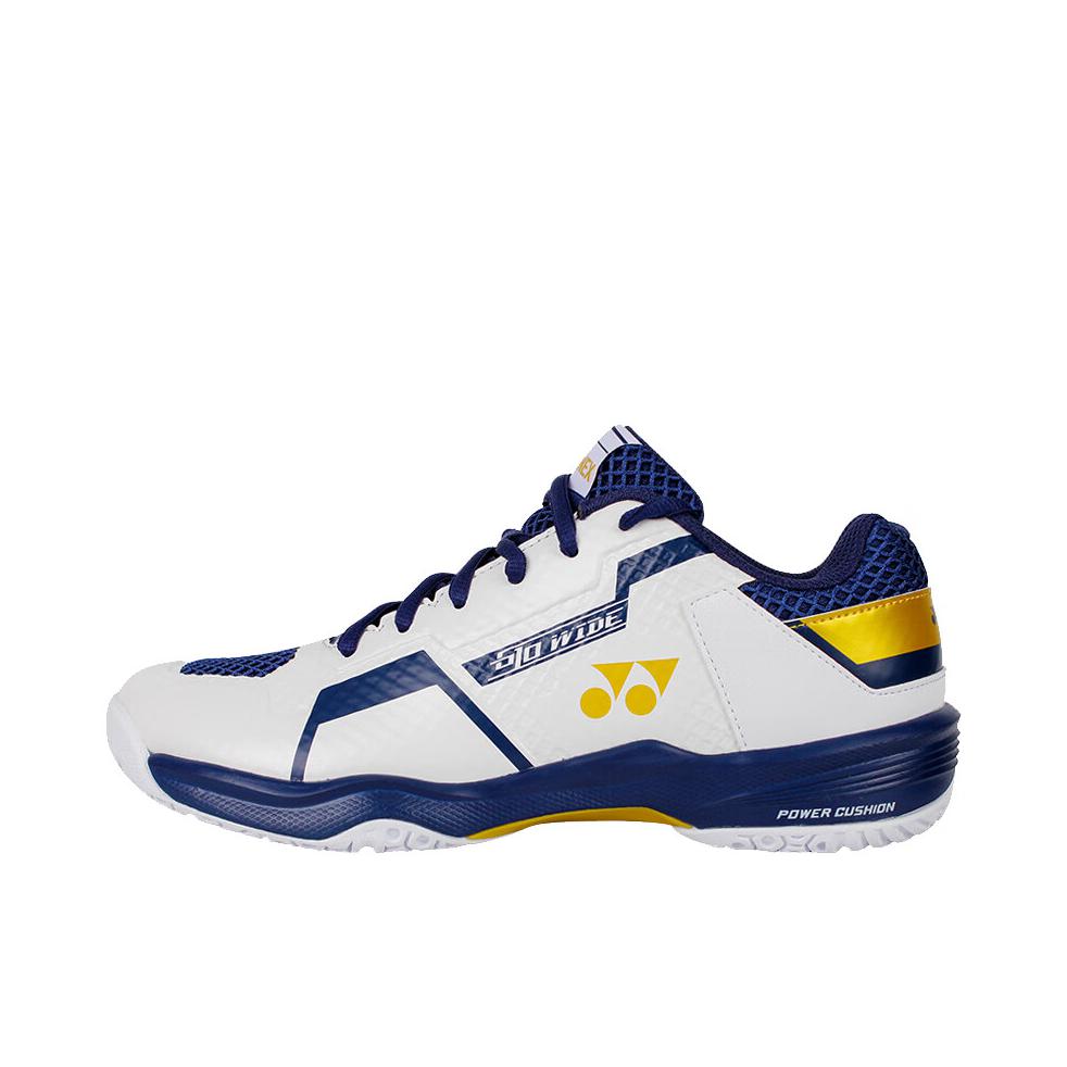 推荐商品：YONEX/尤尼克斯 Power Cushion 610系列 减震 防滑 耐磨 轻便 支撑回弹 羽毛球鞋 白色/蓝色