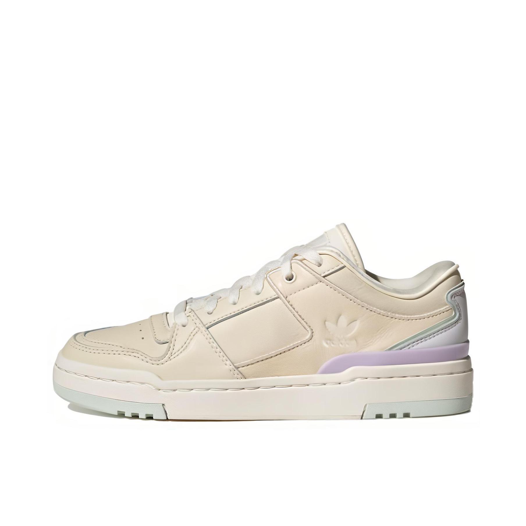 推荐商品：adidas Originals Forum Luxe 板鞋 防滑耐磨轻便透气舒适复古百搭 米白/紫色