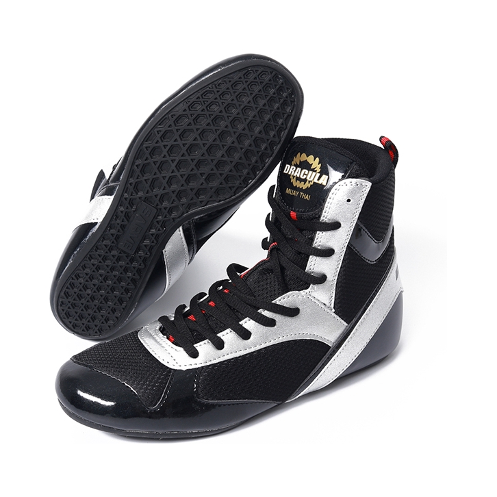 推荐商品：MUAYTHAI DRACULA/泰拳德古拉 DRACULA 网布 侧向支撑 防滑 耐磨透气 泰拳 拳击鞋 DR-QJX