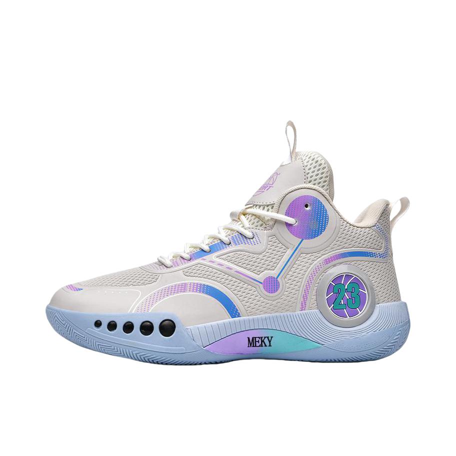 推荐商品：减震 耐磨防滑 透气 回弹 支撑 篮球鞋 米色 