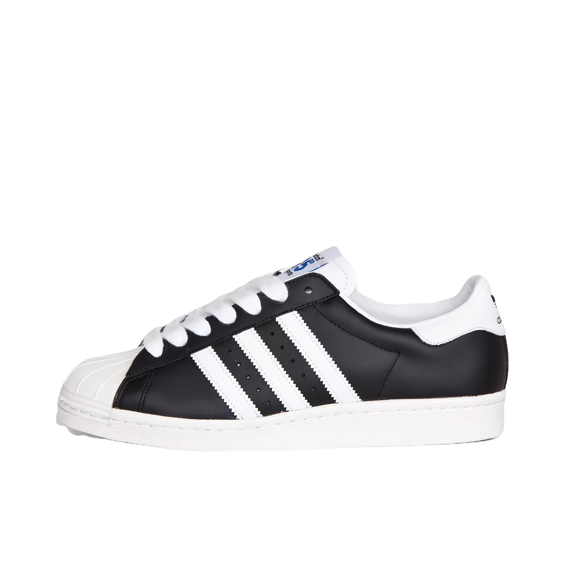 推荐商品：adidas Superstar 80s 板鞋 贝壳头复古防滑耐磨防水减震运动 Nigo联名/黑色/白色/蓝色/灰色