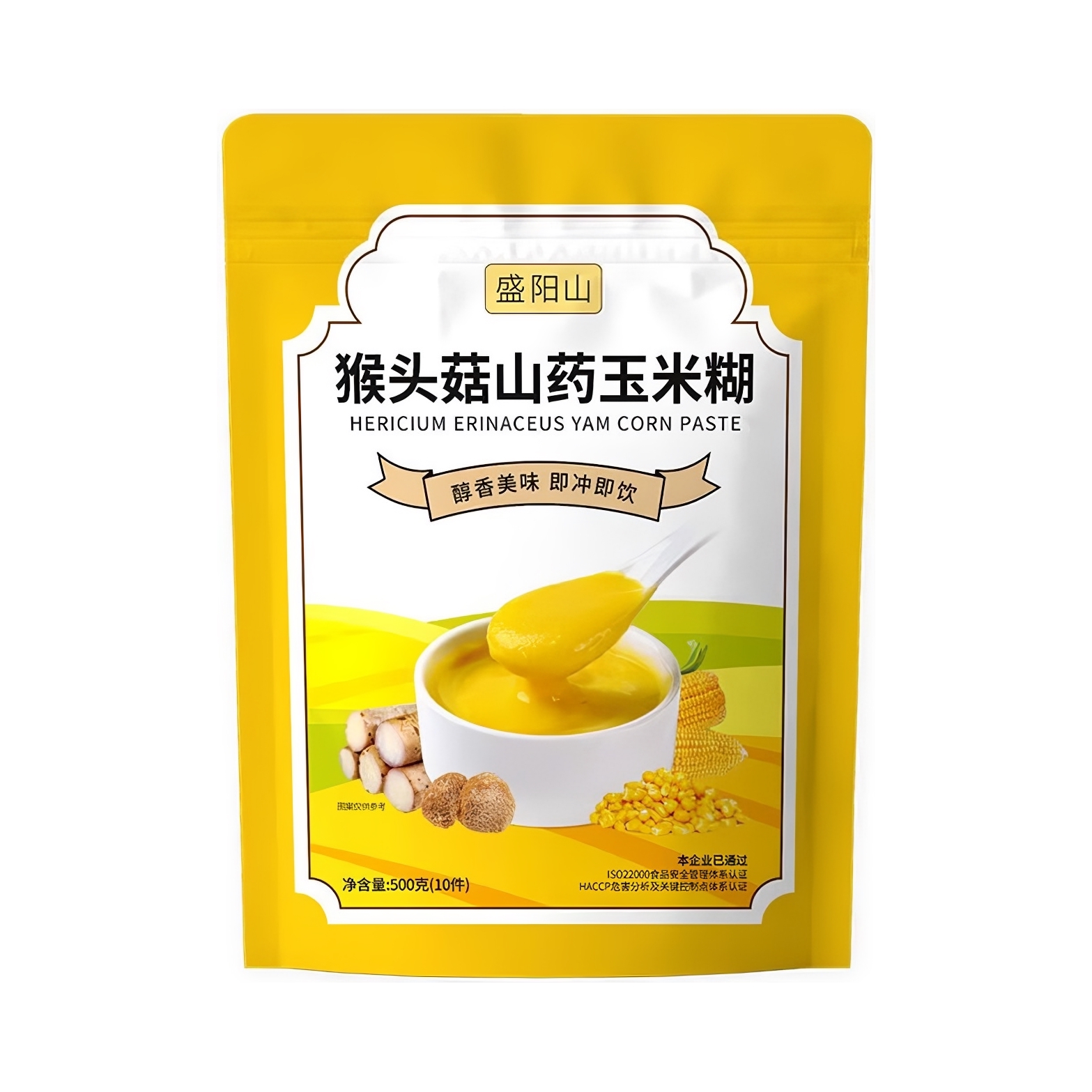 推荐商品：盛阳山 猴头菇山药玉米糊 袋装 500g
