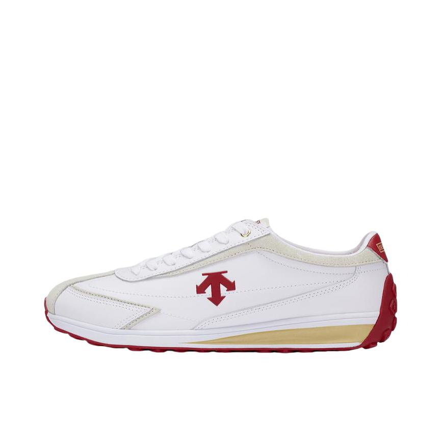 推荐商品：DESCENTE/迪桑特 Cron Racer 减震 耐磨 百搭 运动休闲鞋 白色/红色