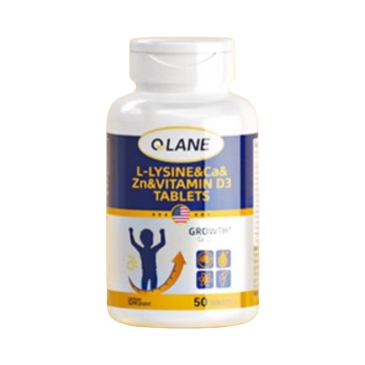 推荐商品：Qlane 赖氨酸维生素D3K2钙片 瓶装