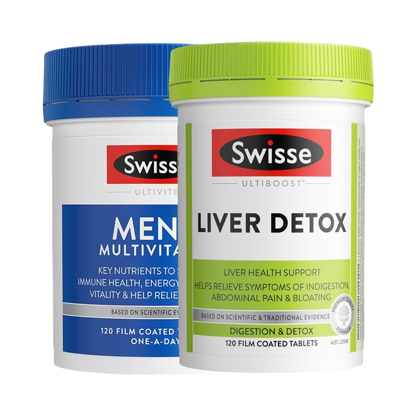 推荐商品：Swisse/斯维诗 男士复合维生素+经典款奶蓟草护肝片 组合装 补充营养