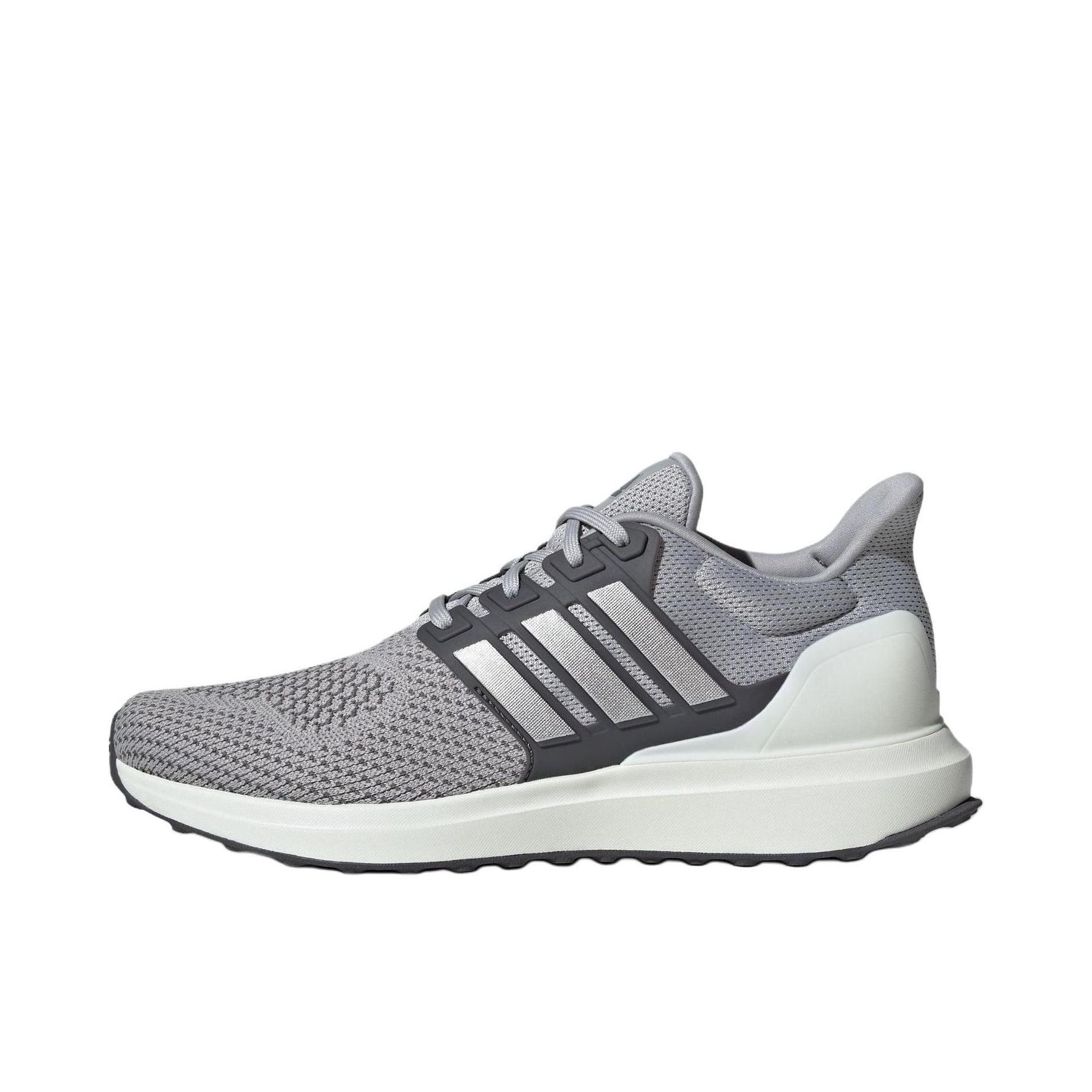 推荐商品：adidas Ubounce DNA 跑鞋 防滑耐磨网面透气回弹织物轻运动 浅灰色/深灰色/银色