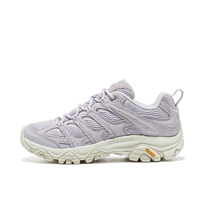 推荐商品：Merrell/迈乐 MOAB 3 低帮 登山鞋 户外休闲鞋 织物防滑耐磨透气轻量缓震包裹性抓地 女款/白色/紫色