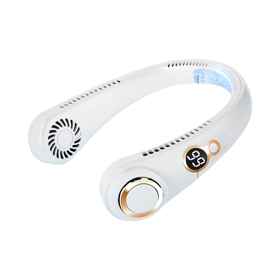 推荐商品：超贝 挂脖式电扇 便携式 智能数显 涡轮聚风 NF-201A