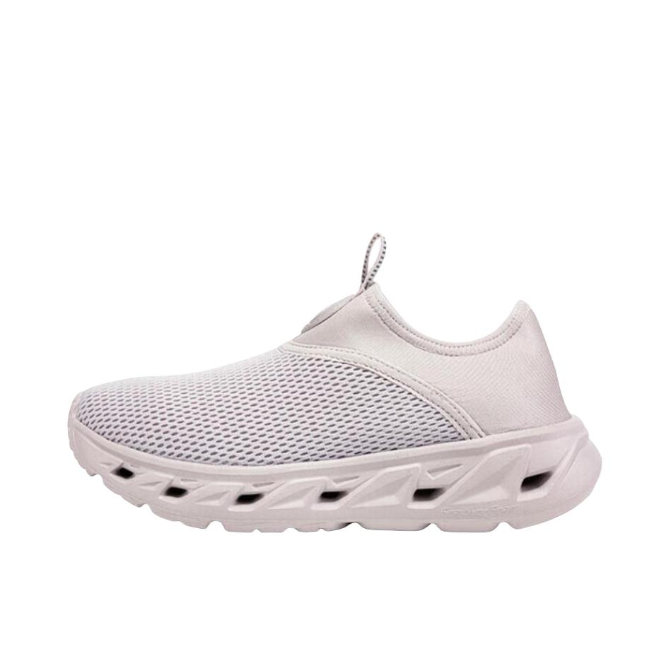 推荐商品：特步 套脚 休闲 网面 一脚蹬 户外鞋 溯溪鞋 876219170001 女款/灰色