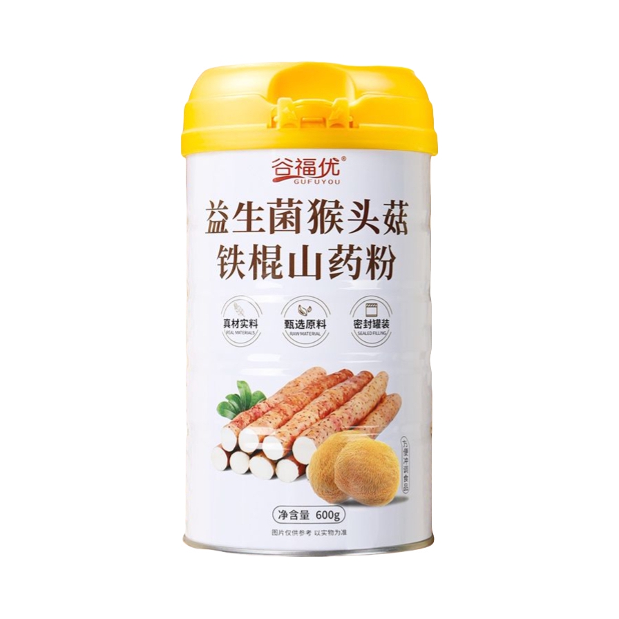 推荐商品：谷福优 益生菌猴头菇铁棍山药粉 600g 罐装 无糖