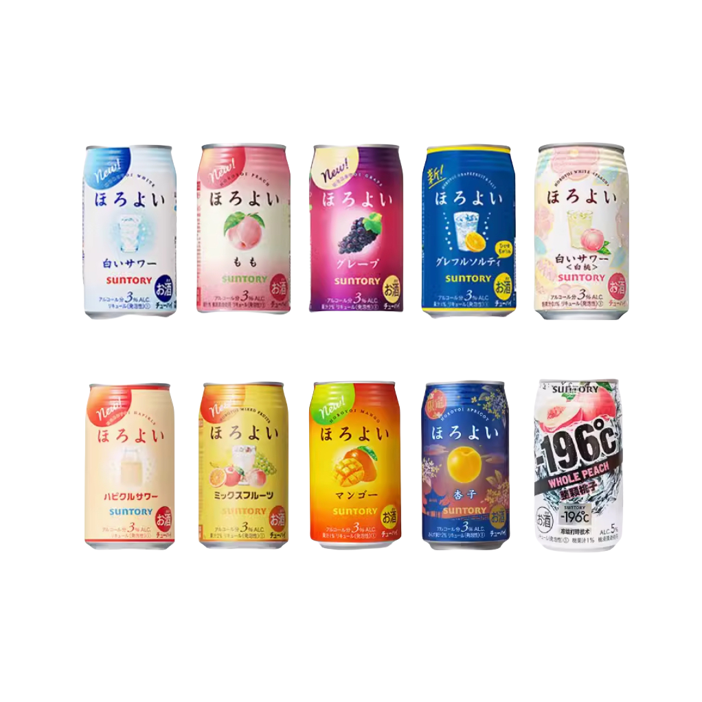 推荐商品：Suntory/三得利 和乐怡 预调酒 3%vol 350ml /罐 多口味组合 低度