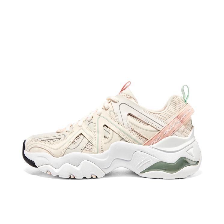 推荐商品：Skechers/斯凯奇 D'Lites 3.0 Air 网面透气 防滑耐磨 厚底增高 舒适 网布 老爹鞋 896233 自然色/多彩色