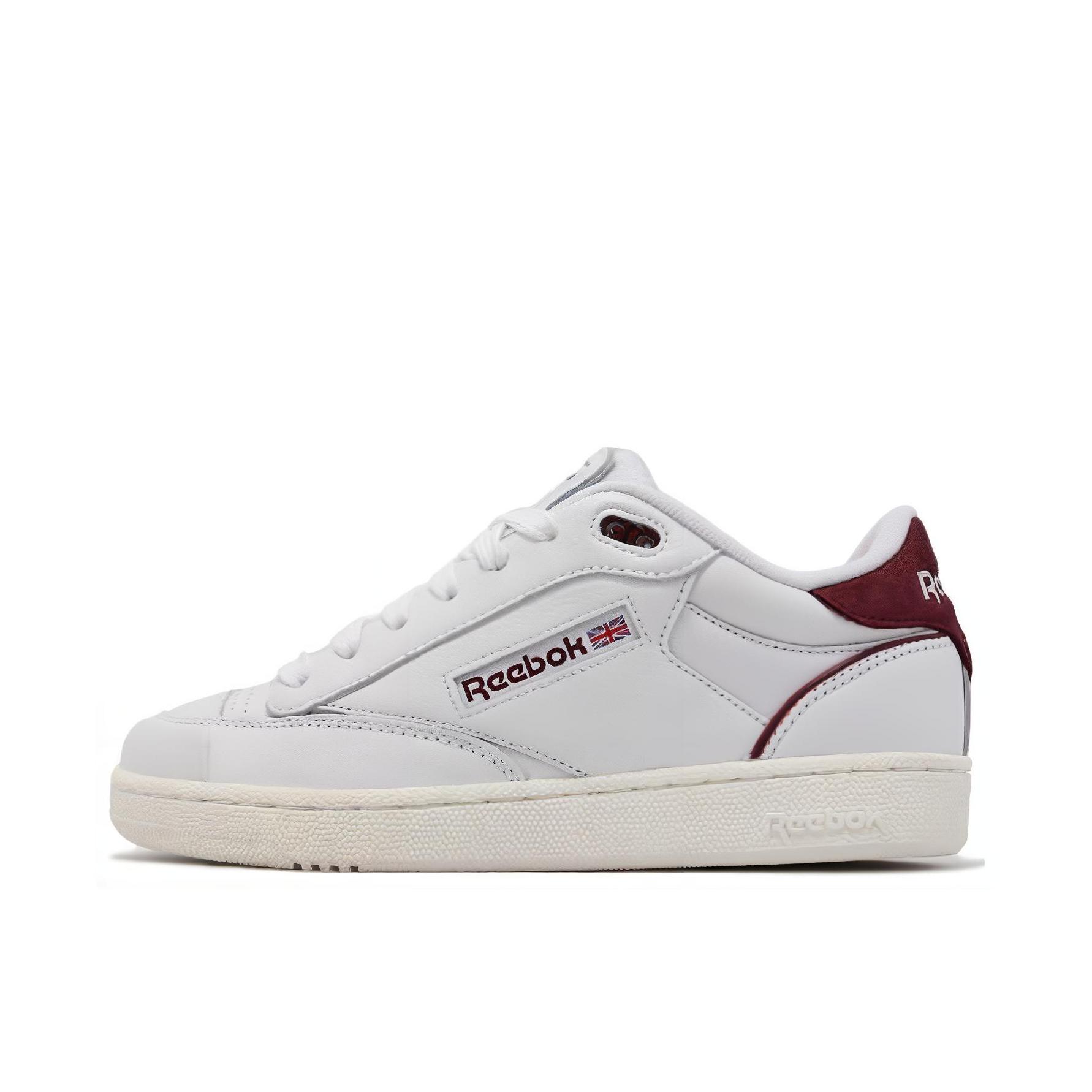 推荐商品：Reebok/锐步 Club C BULC 运动休闲鞋 面包鞋 防滑耐磨舒适透气减震百搭简约时尚潮流美式包裹性复古 白色