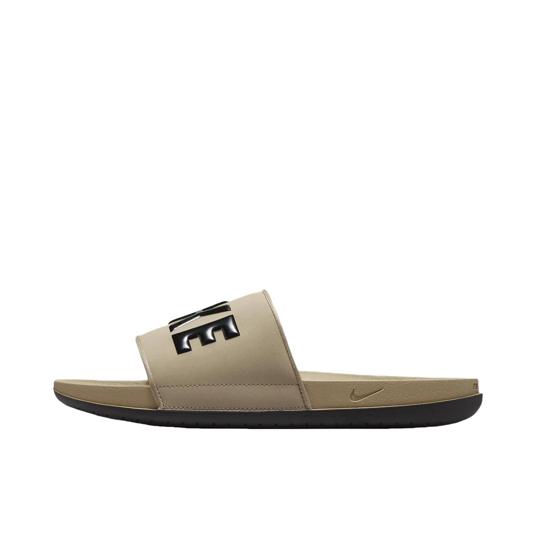 推荐商品：Nike Offcourt Slide 运动 防滑耐磨 透气 外穿 一字 橡胶底 拖鞋 浅棕色/黑色