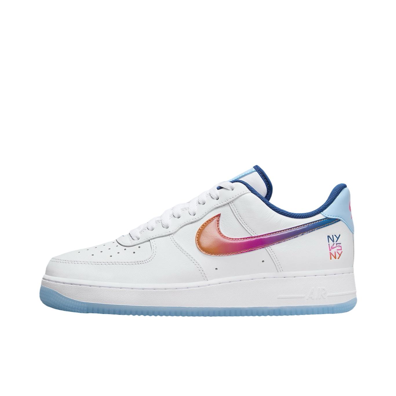 推荐商品：Nike Air Force 1 空军一号 板鞋 轻便舒适百搭耐磨防滑复古 渐变色/白色/蓝色