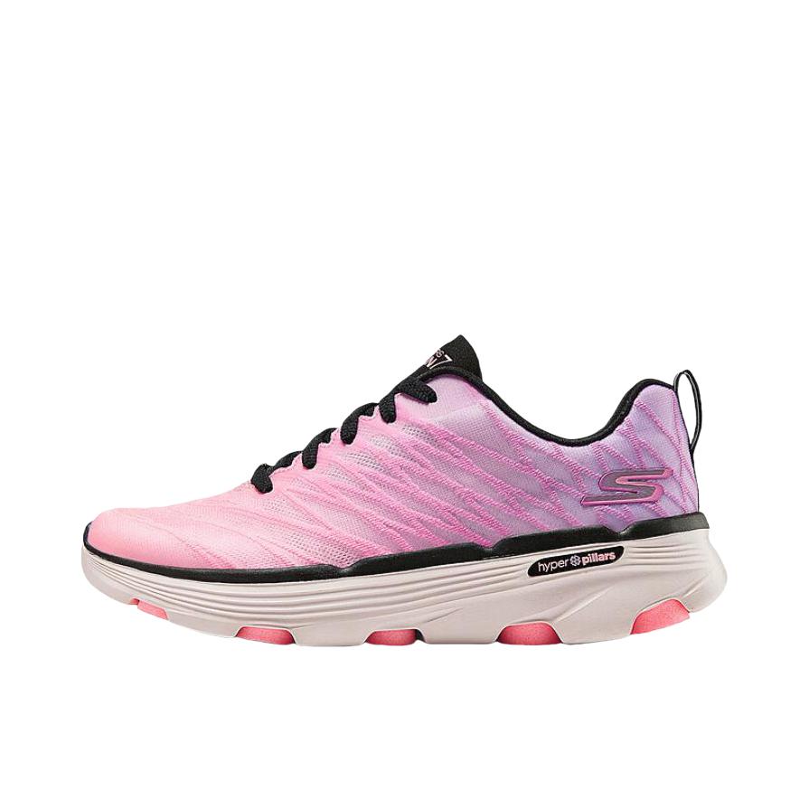 推荐商品：Skechers/斯凯奇 GO RUN 7.0 系带 网布透气 高回弹 织物 舒适缓震 休闲运动 跑鞋 220643 女款/黑色/粉红色