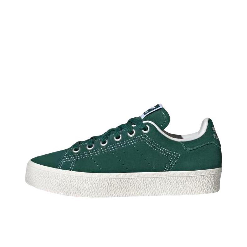 推荐商品：adidas Originals Stan Smith 板鞋 减震透气轻便低帮包裹性 白色/绿色/大童